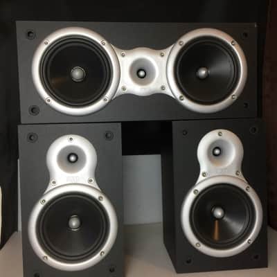 Pair DCM DCM16S Bookshelf & One Center Speaker 55Hz-20kHz 8ohm 100w-200w peak Black image 3