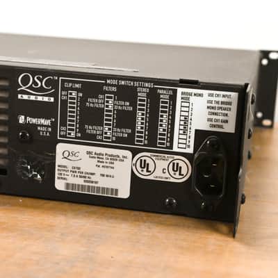 QSC CX702 2-Channel 700W Power Amplifier CG0103D image 7