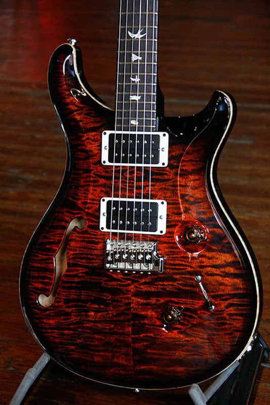 Paul Reed Smith Limited Custom 24 Semi-Hollow 2014 Orange Tiger Smokeburst image 1