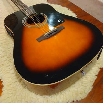 Epiphone 2018 PR150VSAE Tobacco Sunburst Acoustic Electric w/Padded Gig Bag image 2