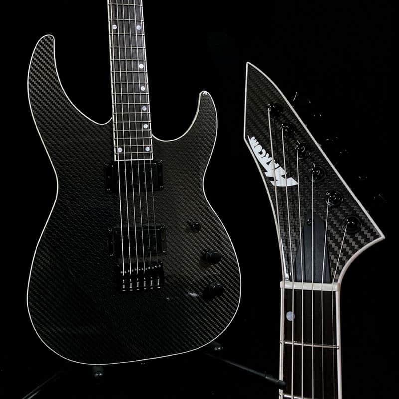 Harcom Guitars Vega Baritone, Carbon Fiber Top Custom Shop Super Strat, Extended Range image 1