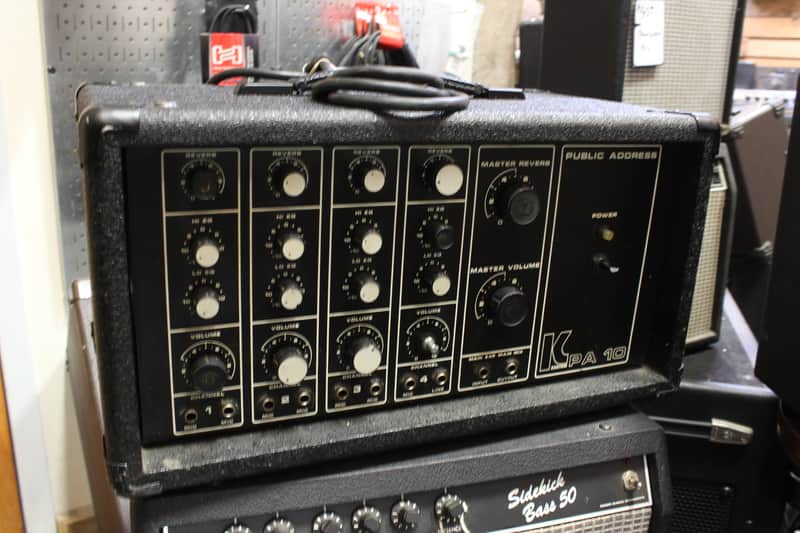 Kustom Vintage USA K PA-10 4ch Mixer Amp Head, Public Address image 1