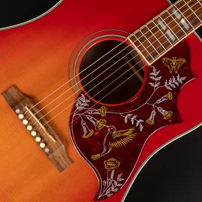 2014 Gibson Limited Edition Hummingbird Quilt - Heritage Cherry Sunburst | USA Bozeman Custom Dreadnought Acoustic Guitar L.R. Baggs Pickup | OHSC image 19