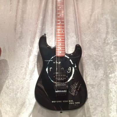 SIGNED Horror Movie Guitar Memorabilia The Ring Movie Graphic SAMARA Kelly Stables San Dimas PROOF image 1