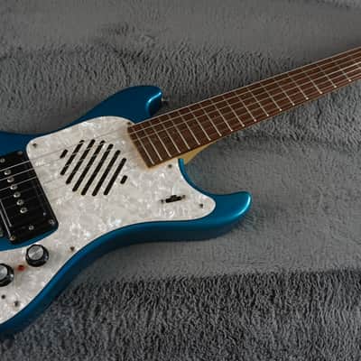 MarineRider Mosrite Ventures Model w/ Built In Amp - Blue Bild 4