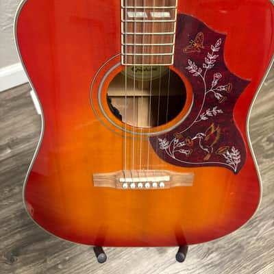 Epiphone Hummingbird PRO Acoustic Electric Dreadnought Guitar Cherry Sunburst image 8