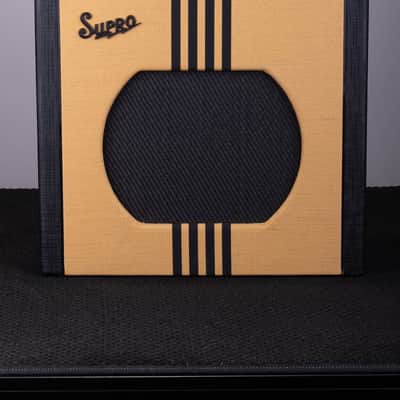 Supro Delta King 12 Tube Combo Amplifier - 1x12, 15-Watt, Tweed/Black image 1