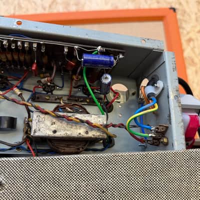 Immagine Vintage 1950s RSA / Selmer TV10 'Deck Chair Fabric' 1x10 Valve Amplifier Combo - 23