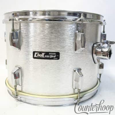 *Pearl Challenger 13x9" Tom Drum Silver Shimmer 6Ply Mahogany Vintage 70s Japan* image 1