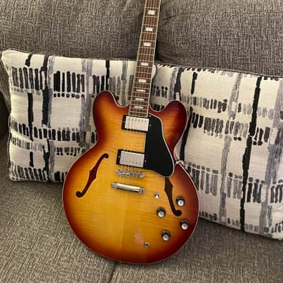 Epiphone 335 Inspired By Gibson - Raspberry Tea Burst image 1