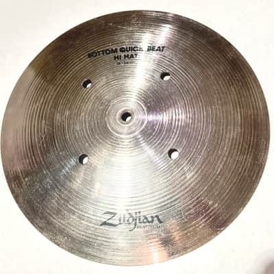 Zildjian Quick Beat Platinum 14” Hi-Hats 1986-88 - Platinum image 4