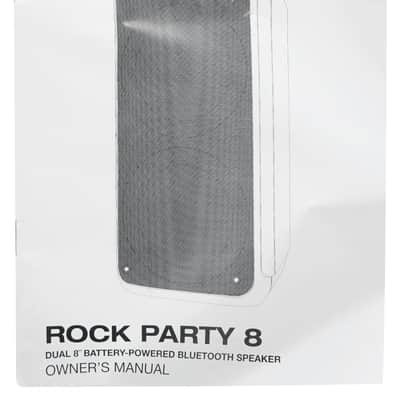 Rockville ROCK PARTY Dual 8" Wireless Rechargeable Karaoke Machine System w/Mic image 11