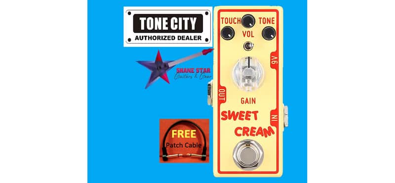 Tone City Sweet Cream V2 New 2025 Adds Tone knob & Toggle Switch Clipping Modes Low-Gain Overdrive Tight, Dynamic Sound Without Compromising The Guitar's Tone image 1