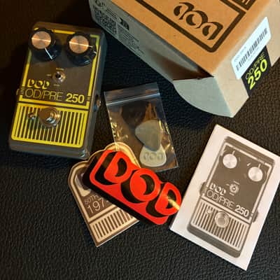 DOD Overdrive Preamp 250 Reissue 1995 - Present - Yellow image 1