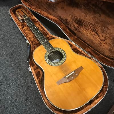 Ovation Glen Campbell 1618 12 String acoustic electric guitar made in USA 1981 with original hard case image 1