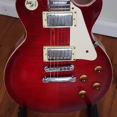1999 Korean Epiphone Les Paul Standard - Flamed Cherry w/ OHSC image 8