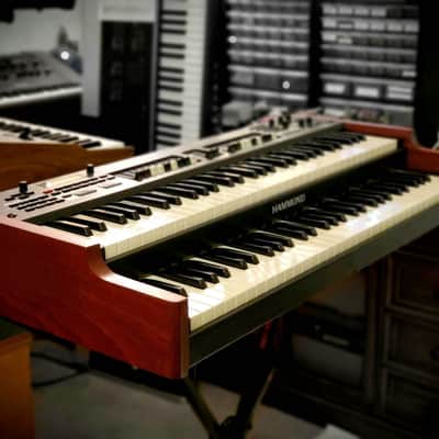 Hammond SKX Stage Keyboard / Organ Custom Exotic Sapele Wood Replacement Sides Brand New image 4