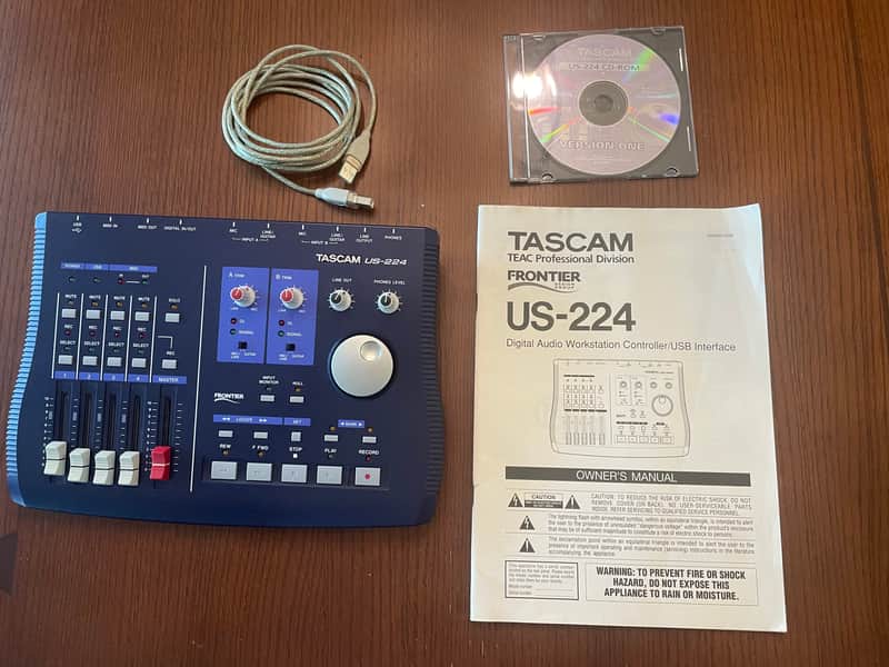 TASCAM US-224 USB Audio Interface 2000s - Purple image 1