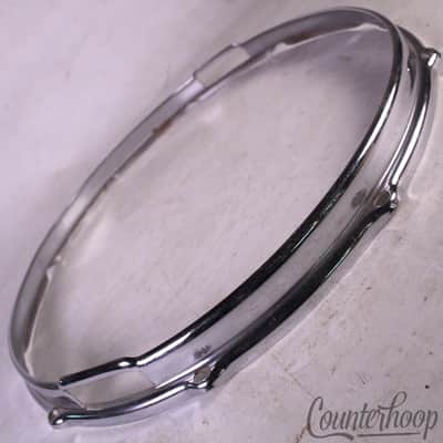 Slingerland 14"Snare Drum Resonant Rim/Hoop Stick-Saver Vintage 70s 10-Lug Krupa image 2