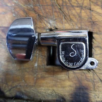 Vintage Schaller West Germany 3 x 3 Electric Guitar Tuners Chrome #2 image 3