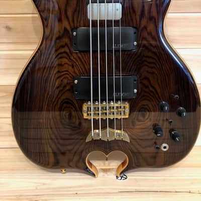 Alembic Mark King Deluxe Custom Lined Fretless 5 string Bass 2002 CocoBolo LED's image 1