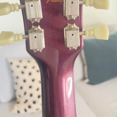 Washburn 1999 Washburn USA Custom Shop MR400 Bigsby Semi-Hollow – Buzz Feiten – Serial 9908 1999 - Gold Sparkle Finish image 4