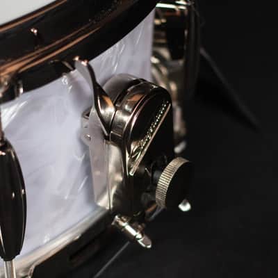 Slingerland 14" x 5.5" Radio King Artist Snare Drum, White Marine Pearl image 3