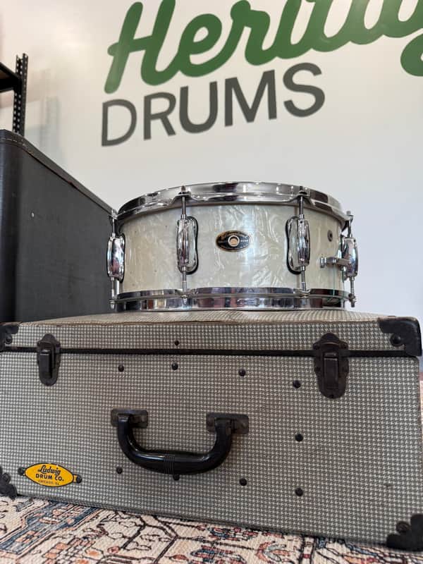 Slingerland Student Snare 50s 14x5.5 - White Marine Pearl image 1