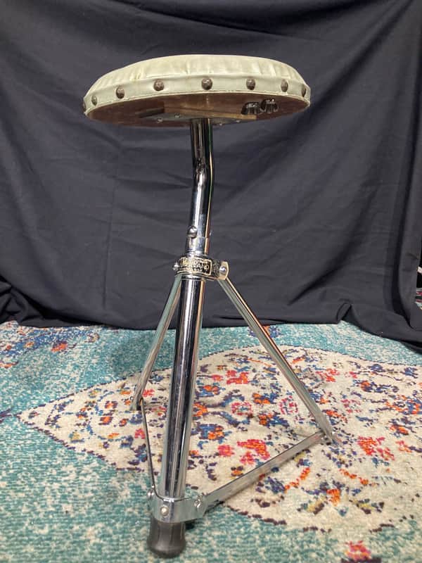 Slingerland - No. 838 Rocket Drum Throne 1960 - Chrome/White Seat image 1