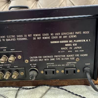Vintage Harman Kardon 930 Twin Powered Stereo Receiver 1972-1976 - wood/silver image 14