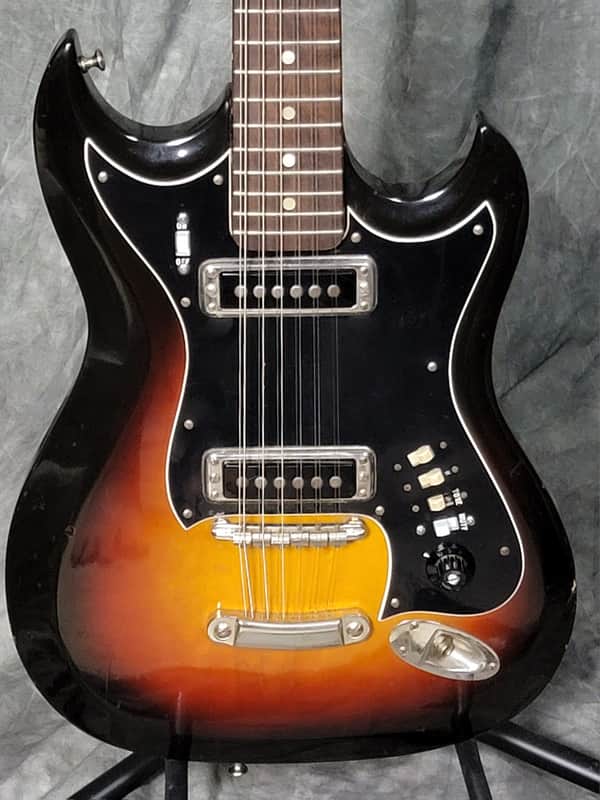 RARE VINTAGE 1965-68 Hagstrom XII, 12 String Electric - Sunburst Beauty! - Good