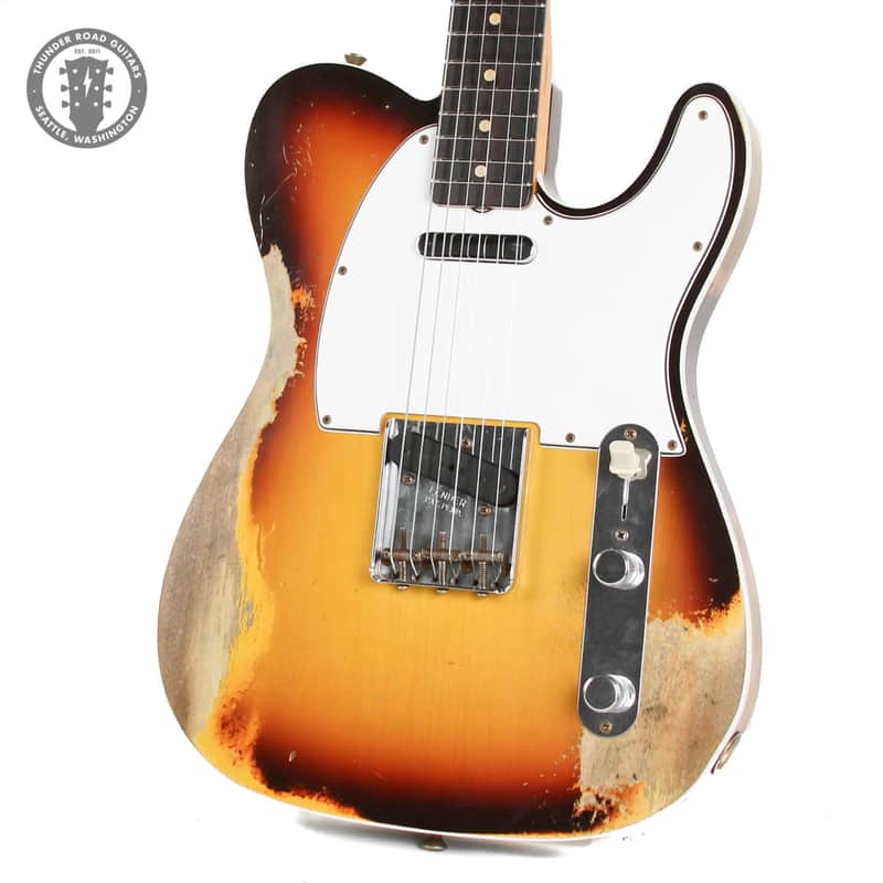 2021 Fender Custom Shop S20 Limited '59 Telecaster Custom Super Heavy Relic Faded Aged Sunburst - 2021 Fender Custom Shop S20 Limited '59 Telecaster Custom Super Heavy Relic Faded Aged Sunburst image 1