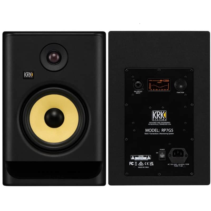 KRK ROKIT RP7G5 290w Total Active Studio Reference Monitor Pair image 1