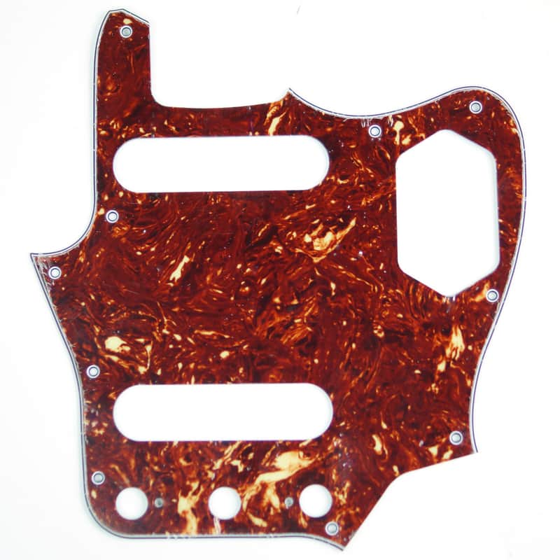 Replacment Pickguard For Jaguar style Guitar ,4Ply Red Tortoise /Japan Reissued image 1