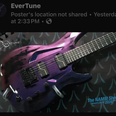 Aristides NAMM Exclusive 060 Evertune 2024 - Worn Purple/Red Chameleon Gloss image 9