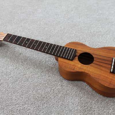 2001 G String Ukulele Co. Koa Longneck Soprano Ukulele W/ Carrying Case image 2