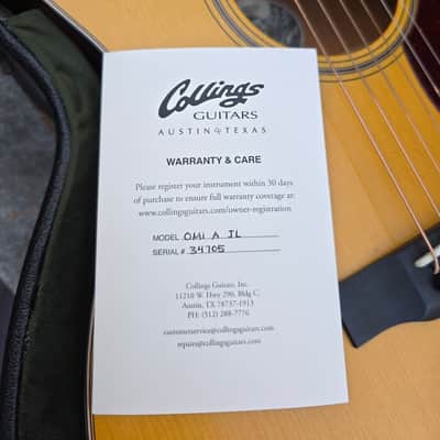 Collings OM1A JL Julian Lage Signature image 15