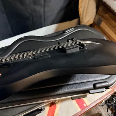Schecter C-1 Platinum Blackout Satin Black Electric Guitar image 3