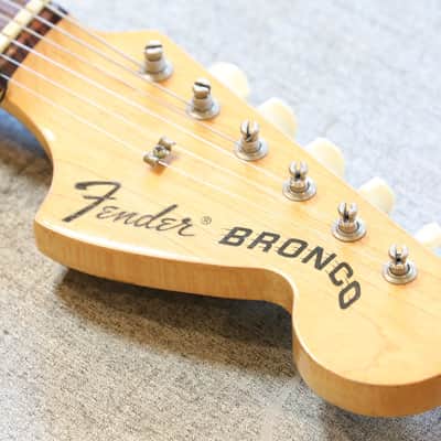 Vintage! 1974 Fender Bronco Electric Guitar Dakota Red + Case image 11