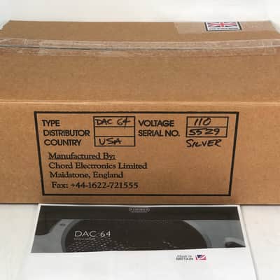Chord DAC 64 DAC Chord Electronics DAC-64 DAC; DAC64; D/A Converter; Silver image 9