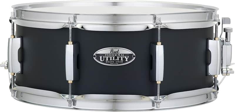 Pearl 14x5.5" Modern Utility Maple Snare Drum - Satin Black (MUS1455M227) image 1