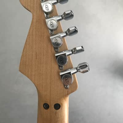 EVH Striped Series White with Black Stripes image 8