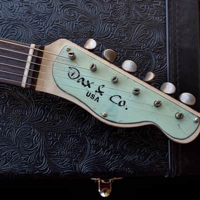 Dax&Co. Ironhorse Deluxe 2022 Aqua/Cream Guitar W/ Hardshell Case & COA! image 15