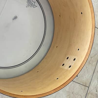 Yamaha Maple custom gold lugs 20x14 bass drum shell image 6