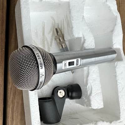 Vanco dynamic microphone MD-383 80’s - Silver image 4