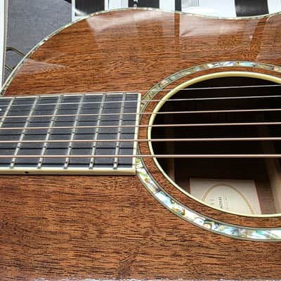 Taylor W-14 PRESENTATION SERIES 1 of 1 USA 1998 FLAME WALNUT KUJO Custom Shop Masterbuilt Acoustic Guitar W14 K14 K Master Built GA Grand Auditorium TIME CAPSULE CASE QUEEN RARE! RARE! RARE! image 5