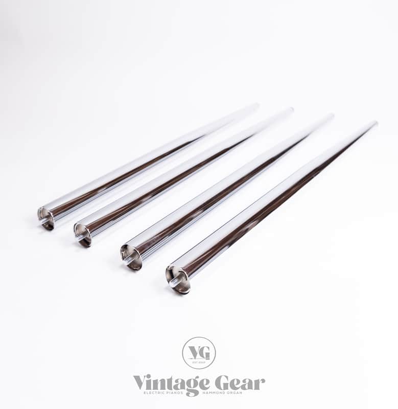Clavinet D6 or C  Legs  - set of four Chrome - sit down performance image 1