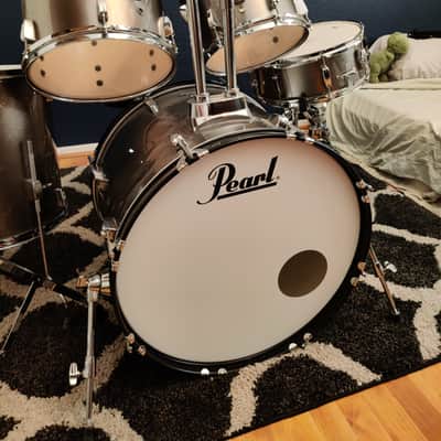 Pearl Roadshow silver 5pc (10 / 12 / 16 / 22 / 14x5.5") Drum Set with Hardware and Accessories imagen 2