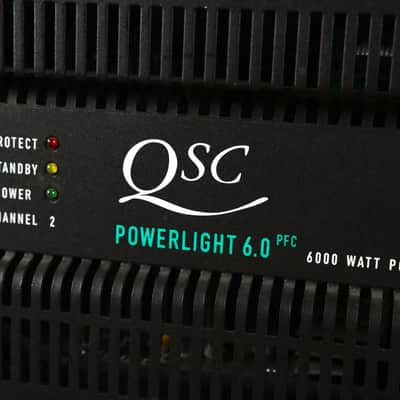 QSC PowerLight 6.0 PFC Power Factor Corrected 2-Channel Power Amplifier CG011UQ image 5