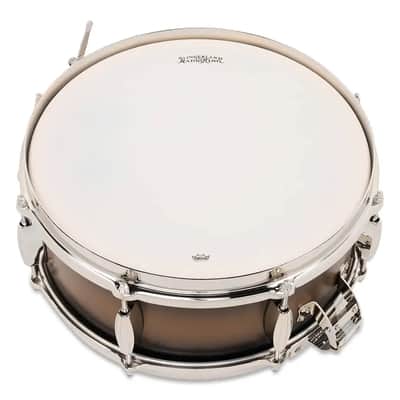 Slingerland Radio King Solid Maple Snare Drum 14x5.5 Black & Gold Lacquer image 5